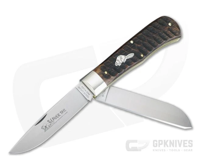 Tidioute #23 Beaver Tail Trapper Two-Blade Jigged Brazilian Cherry 235220