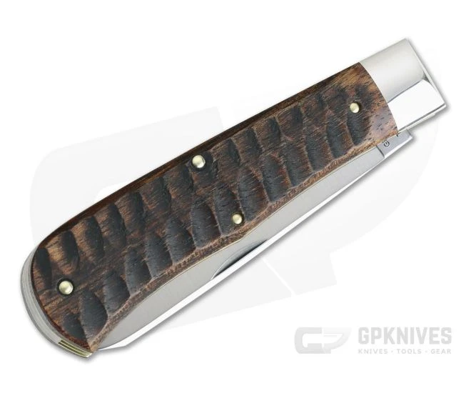 Tidioute #23 Beaver Tail Trapper Two-Blade Jigged Brazilian Cherry 235220 - Image 2