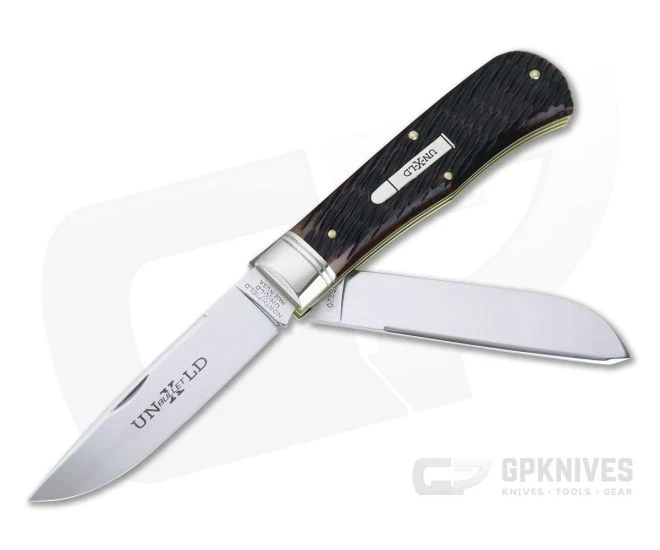 Northfield UN-X-LD #23 Bullet Pioneer Trapper Two-Blade Redtail Jigged Bone 235220