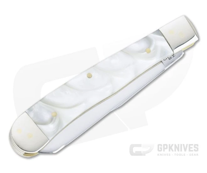 Buck Creek Trapper Cracked Ice Celluloid Slip Joint 254CI - Image 2