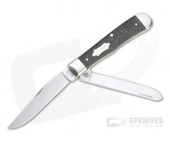 Case Trapper Smooth Black Sycamore Wood Slip Joint 25570