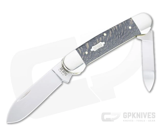 Case Canoe Smooth Black Sycamore Wood Slip Joint 25574