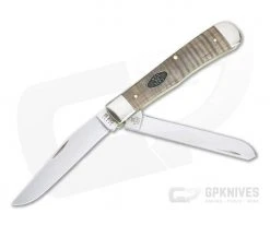 Case Trapper Smooth Natural Curly Maple Burl Wood 25940