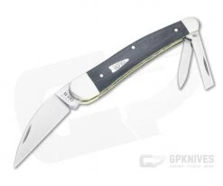 Case Seahorse Whittler Smooth Black Micarta Slip Joint 27733