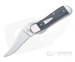 Case Russlock Smooth Black Micarta Liner Lock Folder 27734