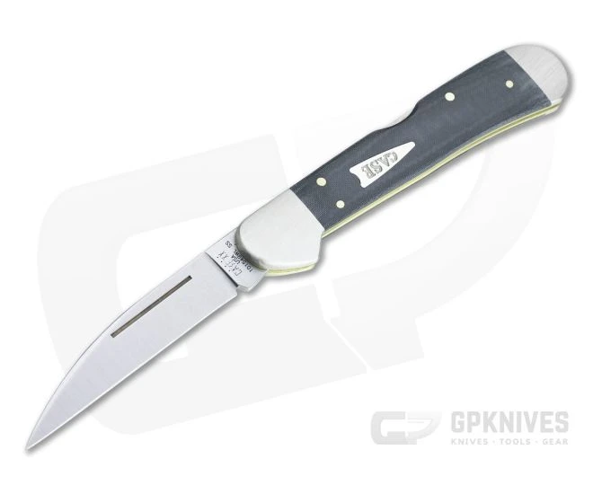 Case Copperlock Smooth Black Micarta Back Lock Folder 27736