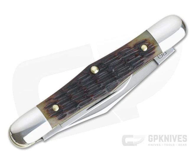 Tidioute #33 Conductor Pen Knife Antique Autumn Jigged Bone Slip Joint - Image 2