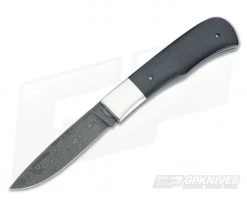 Chuck Hawes Custom Remington Folder Black Micarta and Damascus