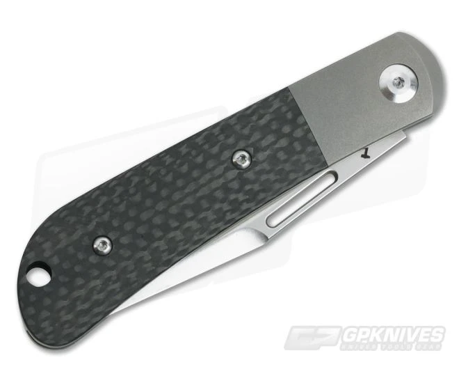JE Made Slipjoint Stonewashed S35VN Carbon Fiber - Image 2