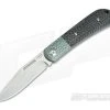 JE Made Slipjoint Stonewashed S35VN Verdigris Bronze Jigged Bolster Carbon Fiber