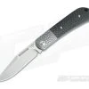 JE Made Slipjoint Stonewashed S35VN Bead Blast Jigged Bolster Carbon Fiber