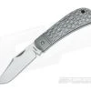 Enrique Pena Custom Lanny's Clip Point Jigged Grey Titanium Slipjoint 3656
