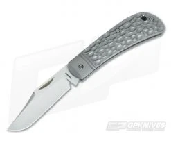 Enrique Pena Custom Lanny's Clip Point Jigged Grey Titanium Slipjoint 3657