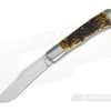 Bill Ruple Custom Bolstered Jigged Bone Trapper CPM-154 Slip Joint Folder
