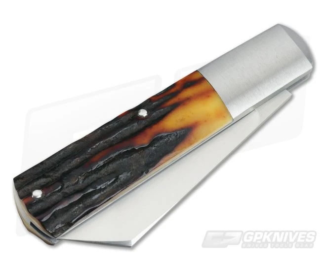 Pepe Jalomo Custom Stag Barlow CPM154 Wharncliffe Slip Joint - Image 2