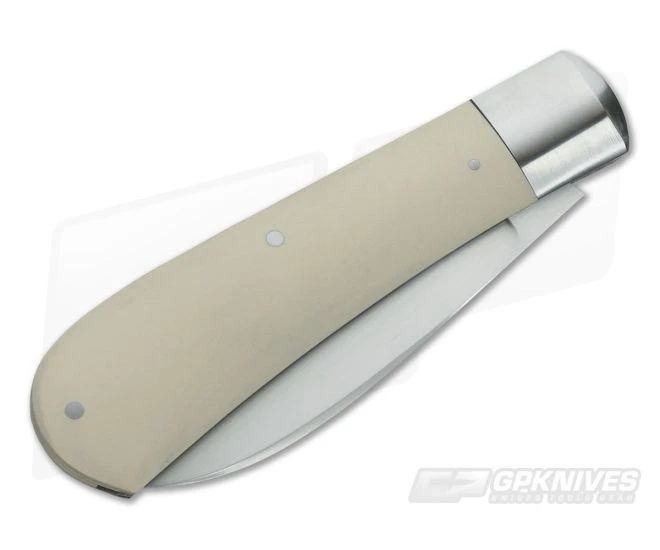 Pepe Jalomo Custom Zulu White Paper Micarta CPM154 Spear Point Slip Joint - Image 2