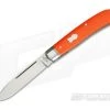 T.A. Davison Custom Orange G10 Satin CPM154 Drop Point Slip Joint