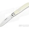T.A. Davison Custom Ivory White G10 Satin CPM154 Drop Point Slip Joint