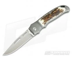 JE Made Loveless New York Special Slip Joint Stag Inlays Bolstered S35VN 3902