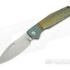 JE Made Combustion Slip Joint Bolstered Ray Milled Green Titanium w/ Clip CPM-3V