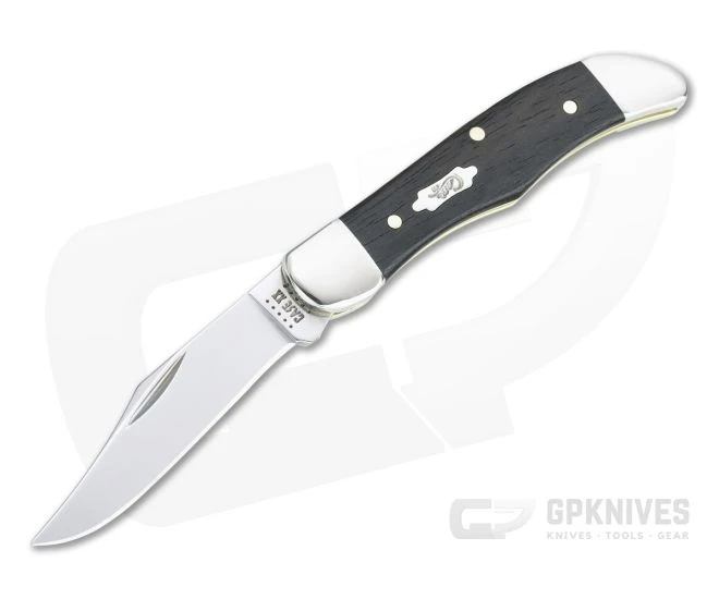 Case Pocket Hunter Smooth Ebony Wood Slip Joint 40196