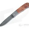 Chuck Hawes Custom Black Ash Burl Small Remington Burl Pattern Damascus Blade