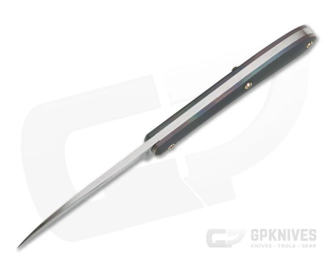 Pepe Jalomo Custom Wharncliffe Trapper Zirconium CPM154 Slip Joint - Image 3