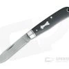 T.A. Davison Custom Black Canvas Micarta Acid Washed A2 Spear Point Slip Joint w/ Lanyard