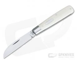 T.A. Davison Custom Ivory White G10 Satin A2 Sheepsfoot Slip Joint Folder 4327