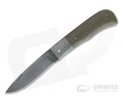 Chuck Hawes Custom One-Blade Small Remington Green Micarta Hamon W2 Slip Joint 4337