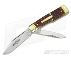 Northfield UN-X-LD #44 All Brass Buffalo Jack Autumn Gold Bone