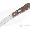 Enrique Pena Custom Front Flipper Raptor Bolstered Burlap Micarta Folder 4453