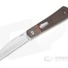 Enrique Pena Custom Front Flipper Raptor Bolstered Burlap Micarta Folder 4454