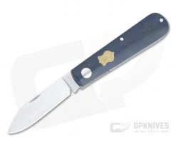 Sakman Knives Oryx Spear Point Satin N690 Blue Canyon Richlite Slip Joint Folder 4576