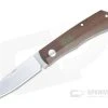 Sakman Knives Rhino Sheepsfoot Satin N690 Natural Micarta Green Shield Slip Joint Folder 4584