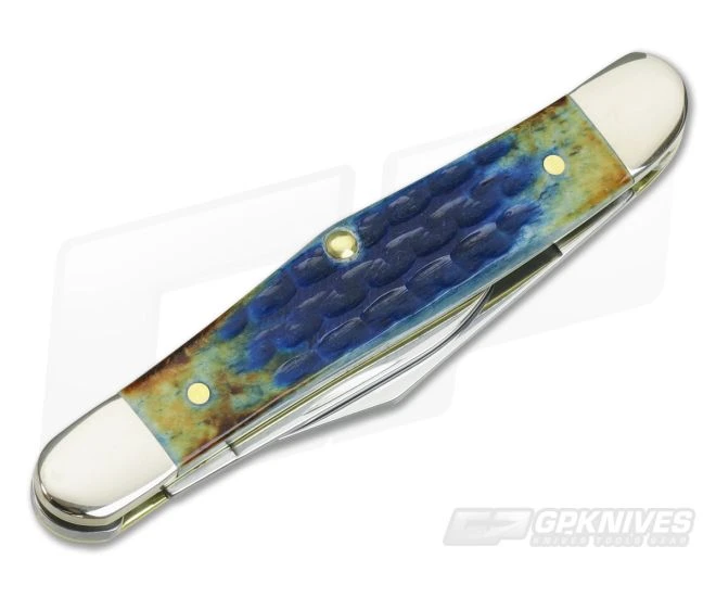 Case Half Whittler Burnt Indigo Bone Corn Cob Jig 49226 - Image 2