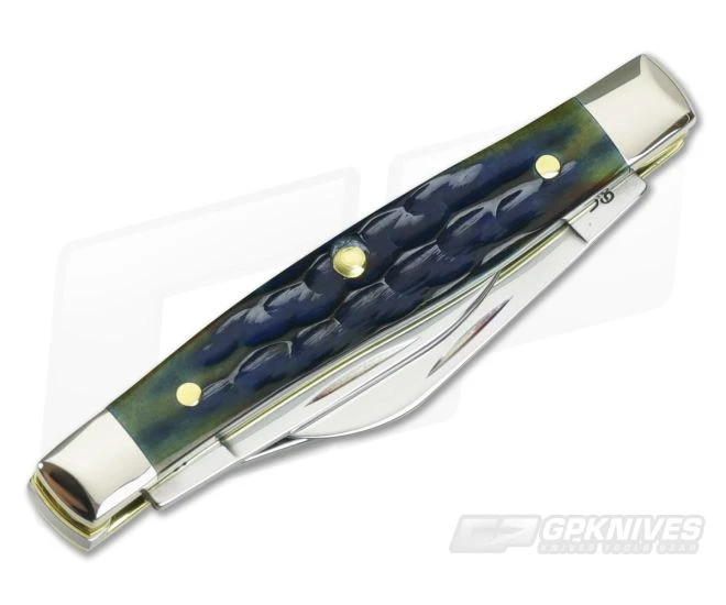 Case Small Stockman Burnt Indigo Bone Corn Cob Jig 49229 - Image 2