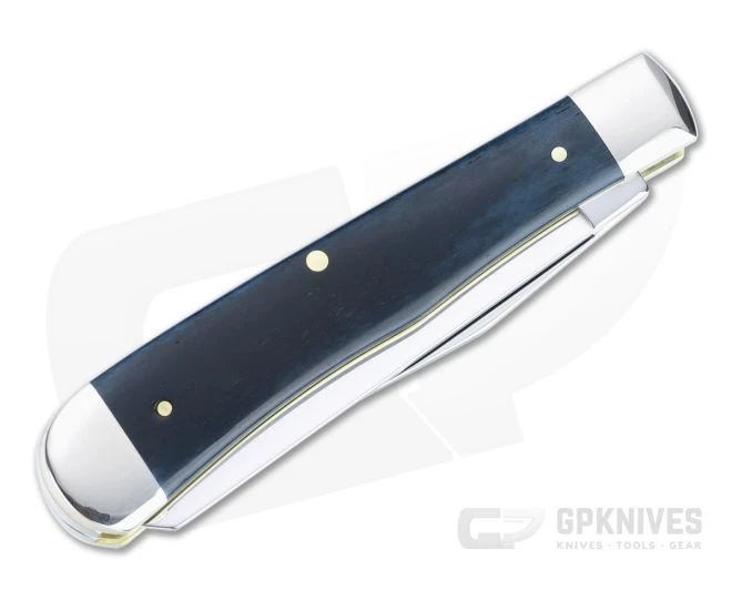 Case Trapper Smooth Mediterranean Blue Bone Slip Joint Folder 52800 - Image 2