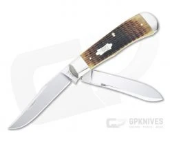 Case Panama Trapper Rogers Corn Cob Jig Antique Bone Slip Joint 52835