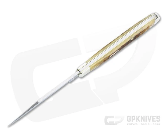 Case Slimline Trapper Rogers Corn Cob Jig Antique Bone Slip Joint 52839 - Image 3