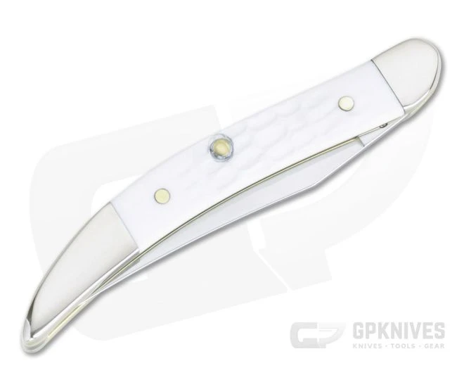 Case Small Texas Toothpick SparXX Jigged White Synthetic Slip Joint 60180 - Image 2