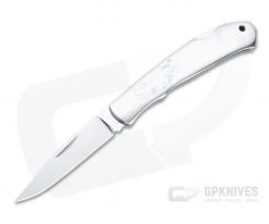 Moki Serapis Polished VG10 Mother of Pearl Inlaid Stainless Steel Lock Back Folder 610E