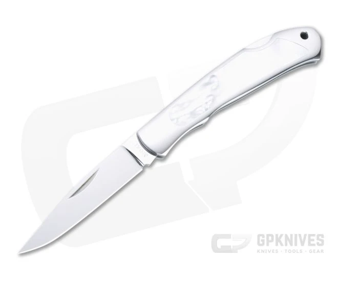 Moki Serapis Polished VG10 Mother of Pearl Inlaid Stainless Steel Lock Back Folder 610E