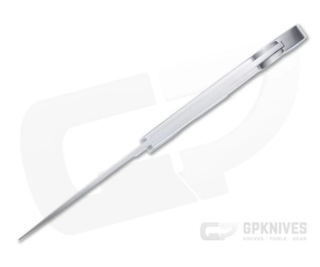 Moki Serapis Polished VG10 Mother of Pearl Inlaid Stainless Steel Lock Back Folder 610E - Image 3