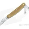 Great Eastern #62 Farm & Field Pocket Carver Three Blade Natural Linen Micarta 620320