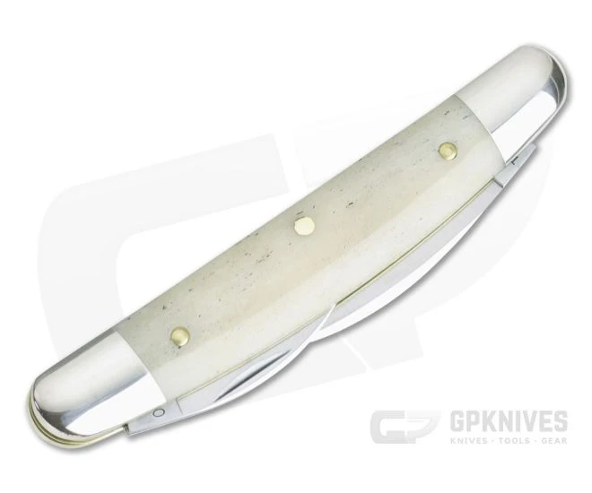 Tidioute #62 Pocket Carver Three Blade Smooth White Bone - Image 2