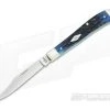Case Slimline Trapper Ocean Blue Jigged Bone Handle 63631