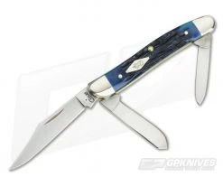 Case Medium Stockman Ocean Blue Jigged Bone 63634