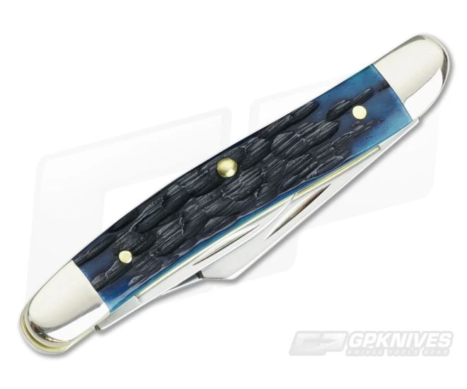 Case Medium Stockman Ocean Blue Jigged Bone 63634 - Image 2