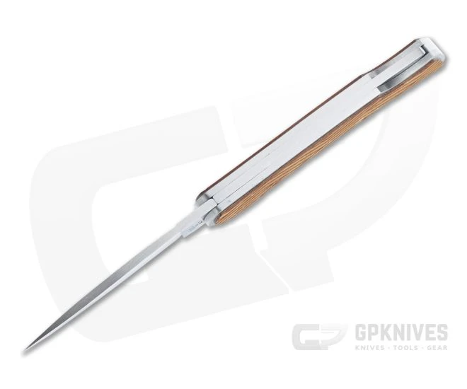 Case x Woodchuck Executive Lockback Lines Brushed Stainless Steel Folder 64322 - Image 3